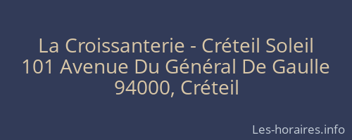 La Croissanterie - Créteil Soleil