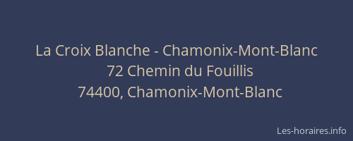 La Croix Blanche - Chamonix-Mont-Blanc