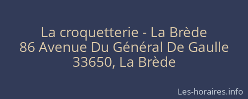 La croquetterie - La Brède