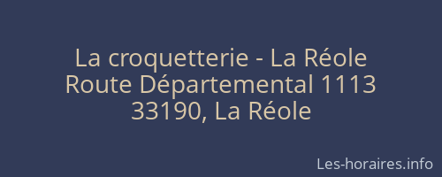 La croquetterie - La Réole