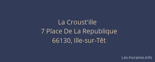 La Croust'ille