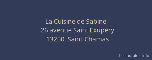 La Cuisine de Sabine