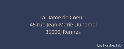 La Dame de Coeur