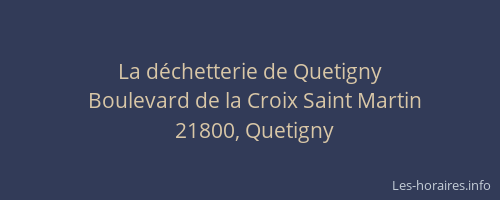La d&eacute;chetterie de Quetigny