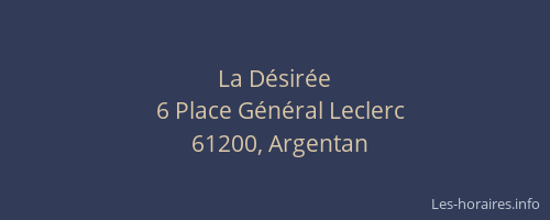 La D&eacute;sir&eacute;e