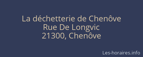 La déchetterie de Chenôve