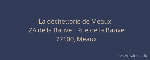 La déchetterie de Meaux
