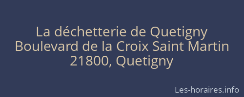 La déchetterie de Quetigny