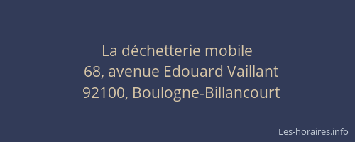 La déchetterie mobile