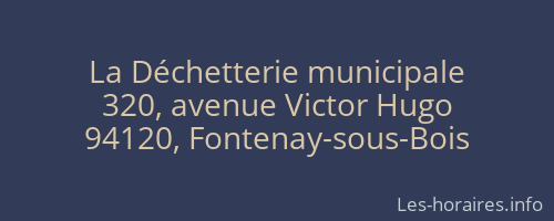 La Déchetterie municipale
