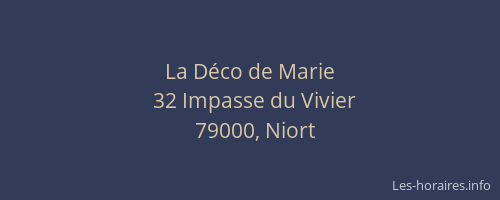 La Déco de Marie