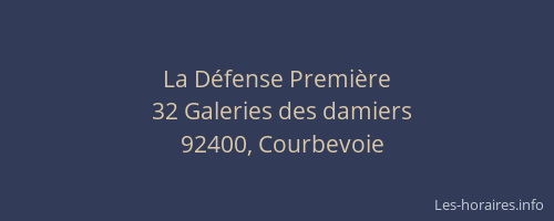 La Défense Première