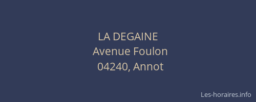 LA DEGAINE