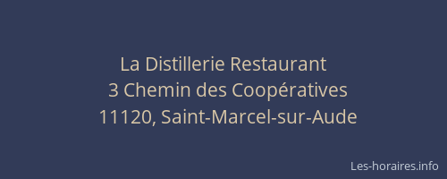 La Distillerie Restaurant