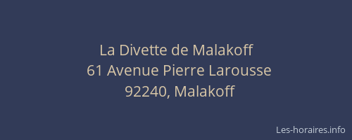 La Divette de Malakoff