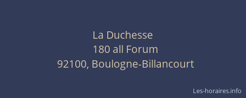La Duchesse