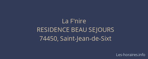 La F'nire