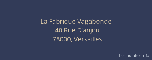 La Fabrique Vagabonde