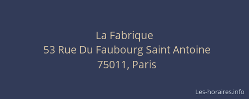 La Fabrique