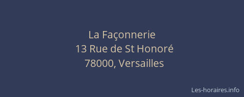 La Façonnerie