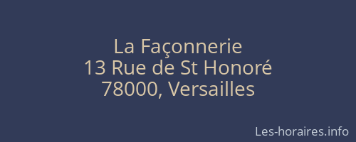 La Façonnerie