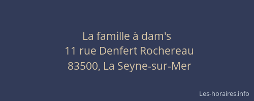 La famille à dam's