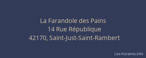 La Farandole des Pains