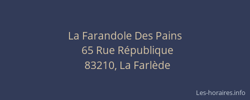 La Farandole Des Pains