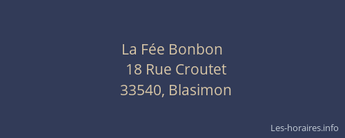 La F&eacute;e Bonbon