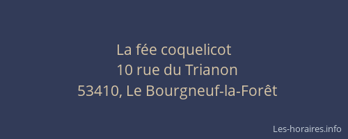 La f&eacute;e coquelicot