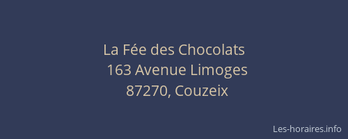 La F&eacute;e des Chocolats