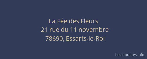 La F&eacute;e des Fleurs