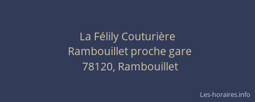La F&eacute;lily Couturi&egrave;re