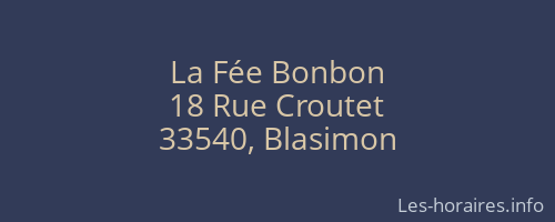 La Fée Bonbon