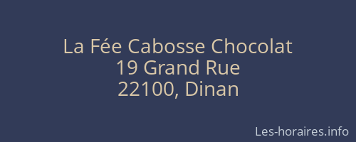 La Fée Cabosse Chocolat