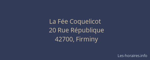 La Fée Coquelicot