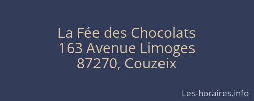 La Fée des Chocolats