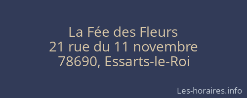 La Fée des Fleurs