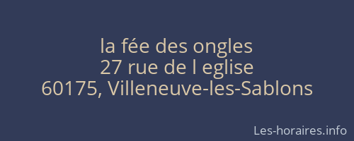 la fée des ongles