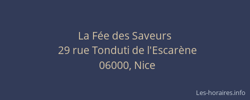 La Fée des Saveurs