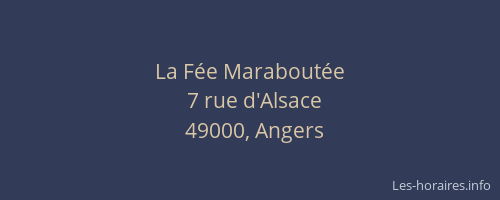 La Fée Maraboutée