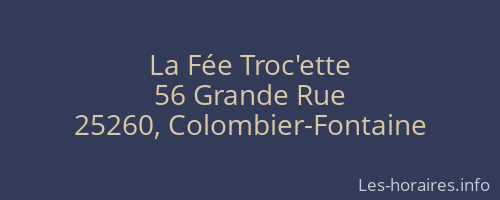 La Fée Troc'ette