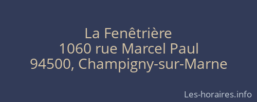 La Fenêtrière