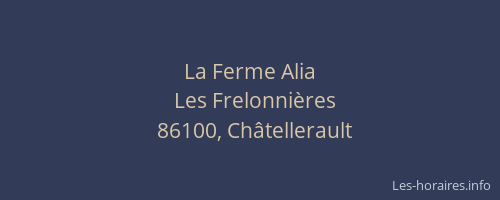 La Ferme Alia