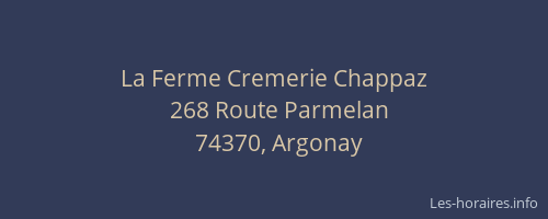 La Ferme Cremerie Chappaz