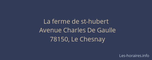La ferme de st-hubert