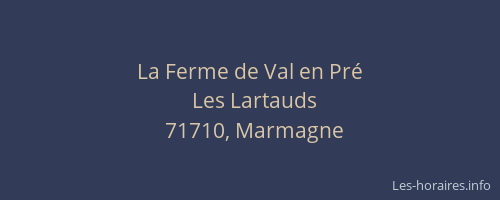 La Ferme de Val en Pr&eacute;