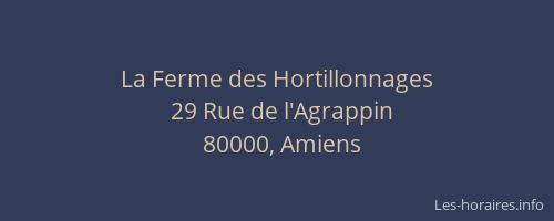 La Ferme des Hortillonnages