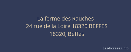 La ferme des Rauches