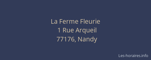 La Ferme Fleurie